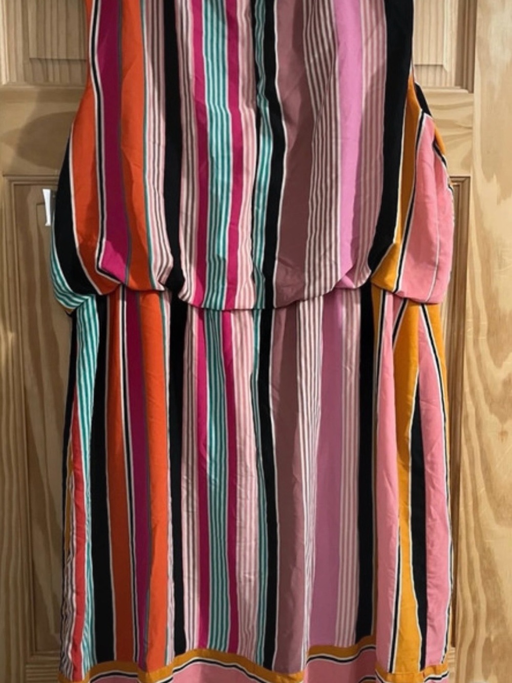 NWT Adrianna Papell Striped Sleeveless Dress - Multicolor XL - Picture 6 of 6